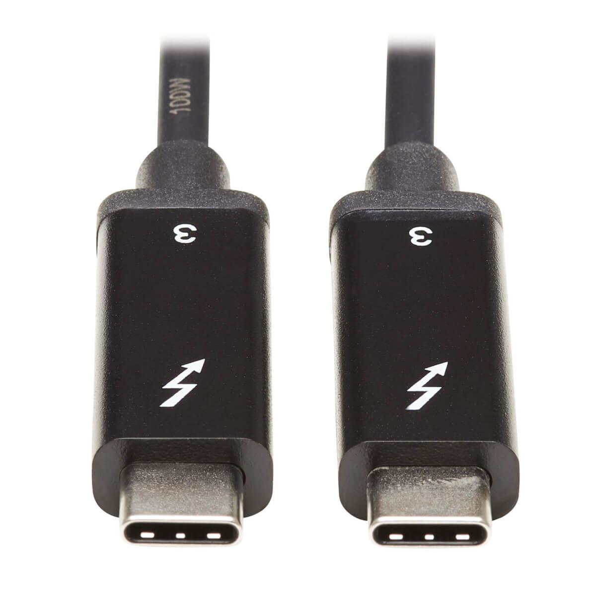 TRIPP LITE Thunderbolt 3 Active Cable (M/M) - 40 Gbps, 5A 100W Power Delivery, 4K/60 Hz, 1m Black