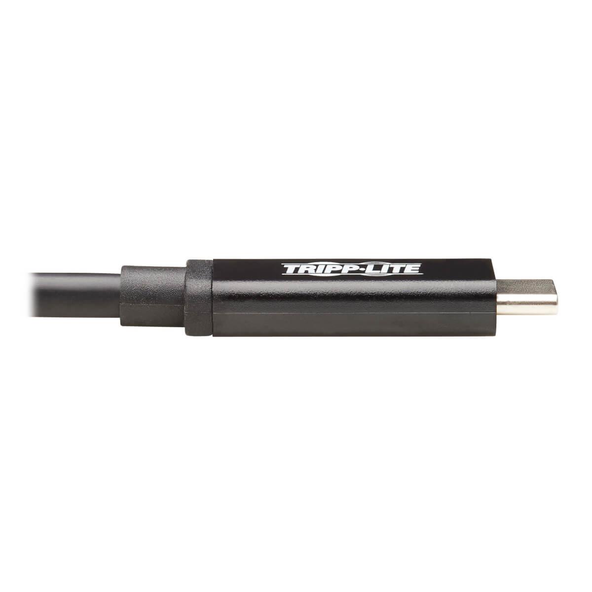 TRIPP LITE Thunderbolt 3 Active Cable (M/M) - 40 Gbps, 5A 100W Power Delivery, 4K/60 Hz, 1m Black
