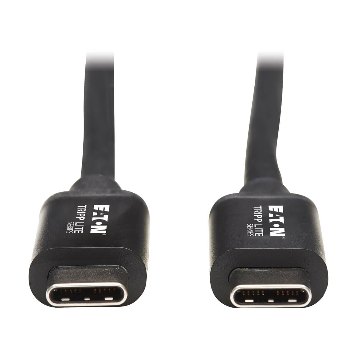 TRIPP LITE Thunderbolt 3 Passive Cable (M/M) - 20 Gbps, 5A 100W Power Delivery, 4K/60 Hz, 1m Black