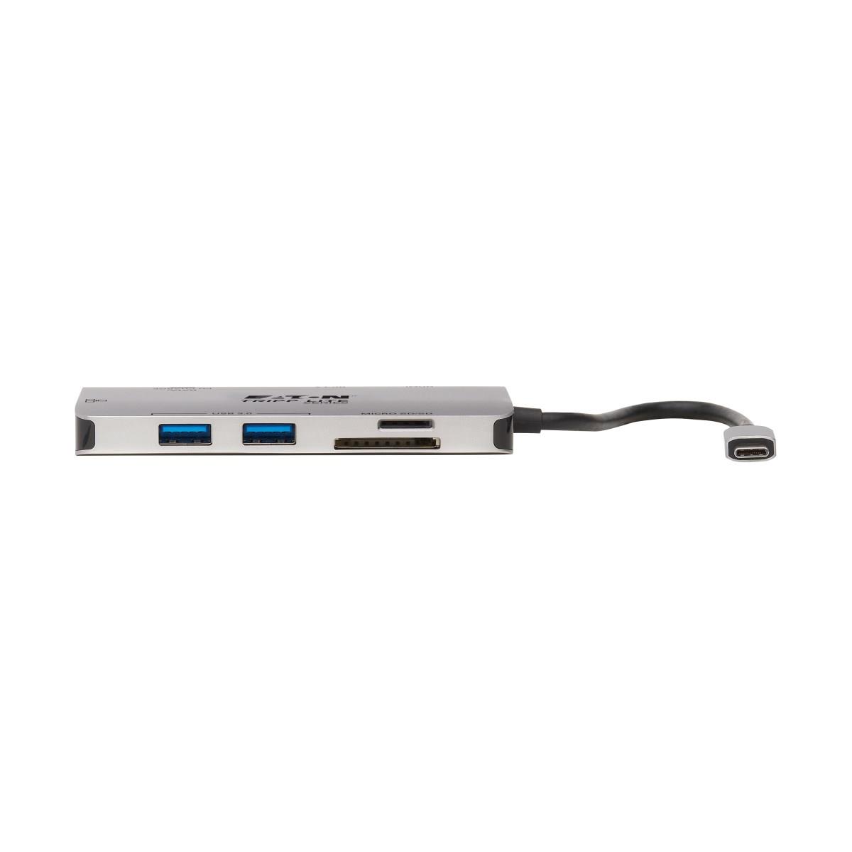 TRIPP LITE Docking Station USB-C - HDMI / 3x USB-A / Gbe / SD Card Reader - 100w Power delivery
