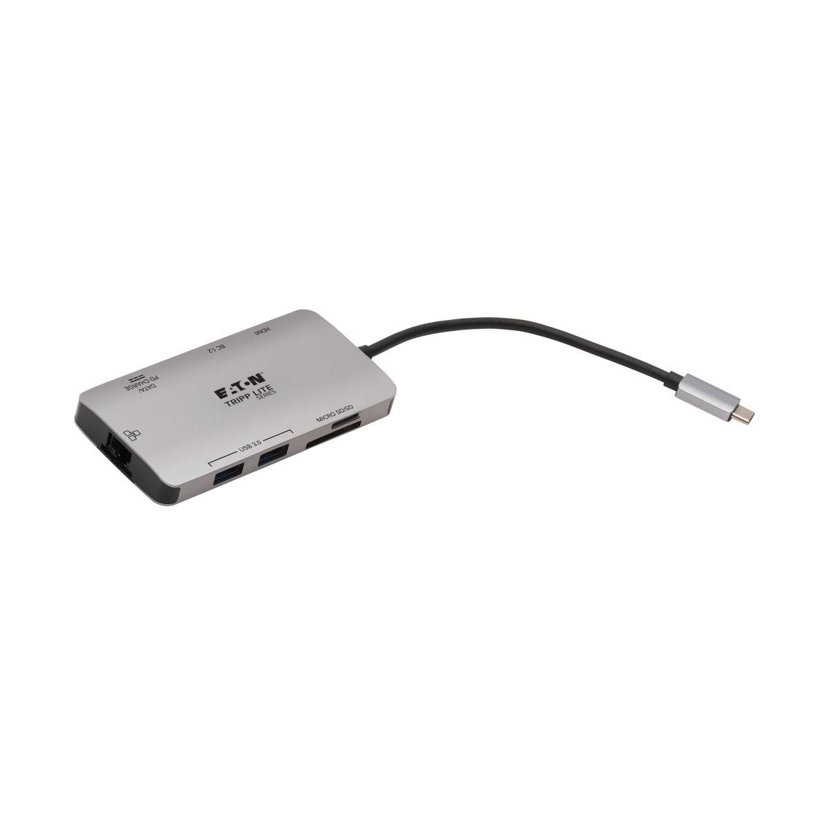 TRIPP LITE Docking Station USB-C - HDMI / 3x USB-A / Gbe / SD Card Reader - 100w Power delivery