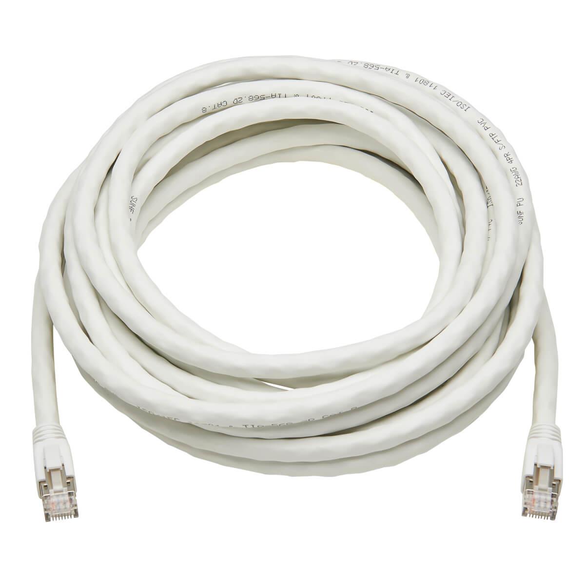 TRIPP LITE Patch cable - CAT8 - S/FTP - Snagless - 7.5m - White
