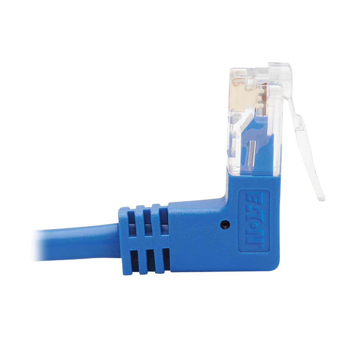 TRIPP LITE Slim Patch Cable - CAT6 - molded - 2m - Blue - Right-Angle Up