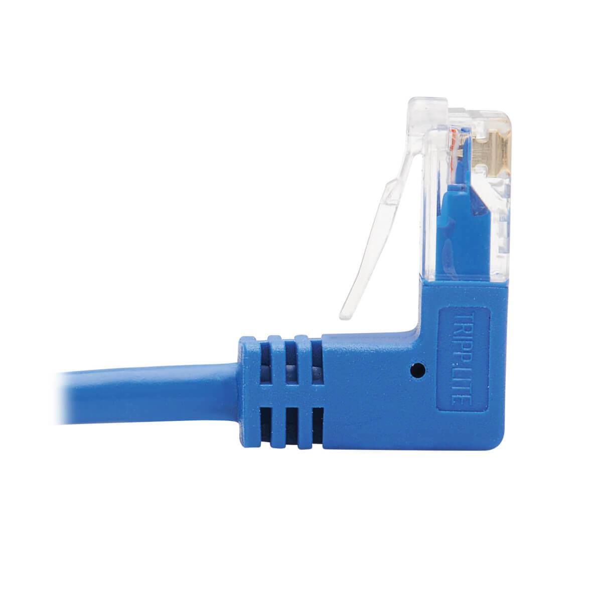 TRIPP LITE Slim Patch Cable - CAT6 - molded - 3m - Blue - Right-Angle Down