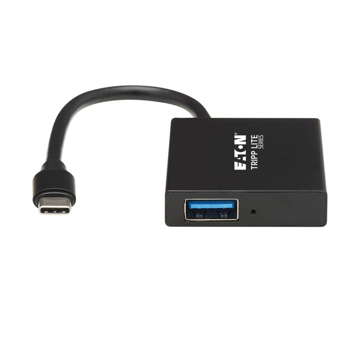 TRIPP LITE USB-C Hub 4-Port - USB 3.1 Gen 2, 10 Gbps, 2 USB-A & 2 USB-C Ports, Thunderbolt 3, Aluminum Housing