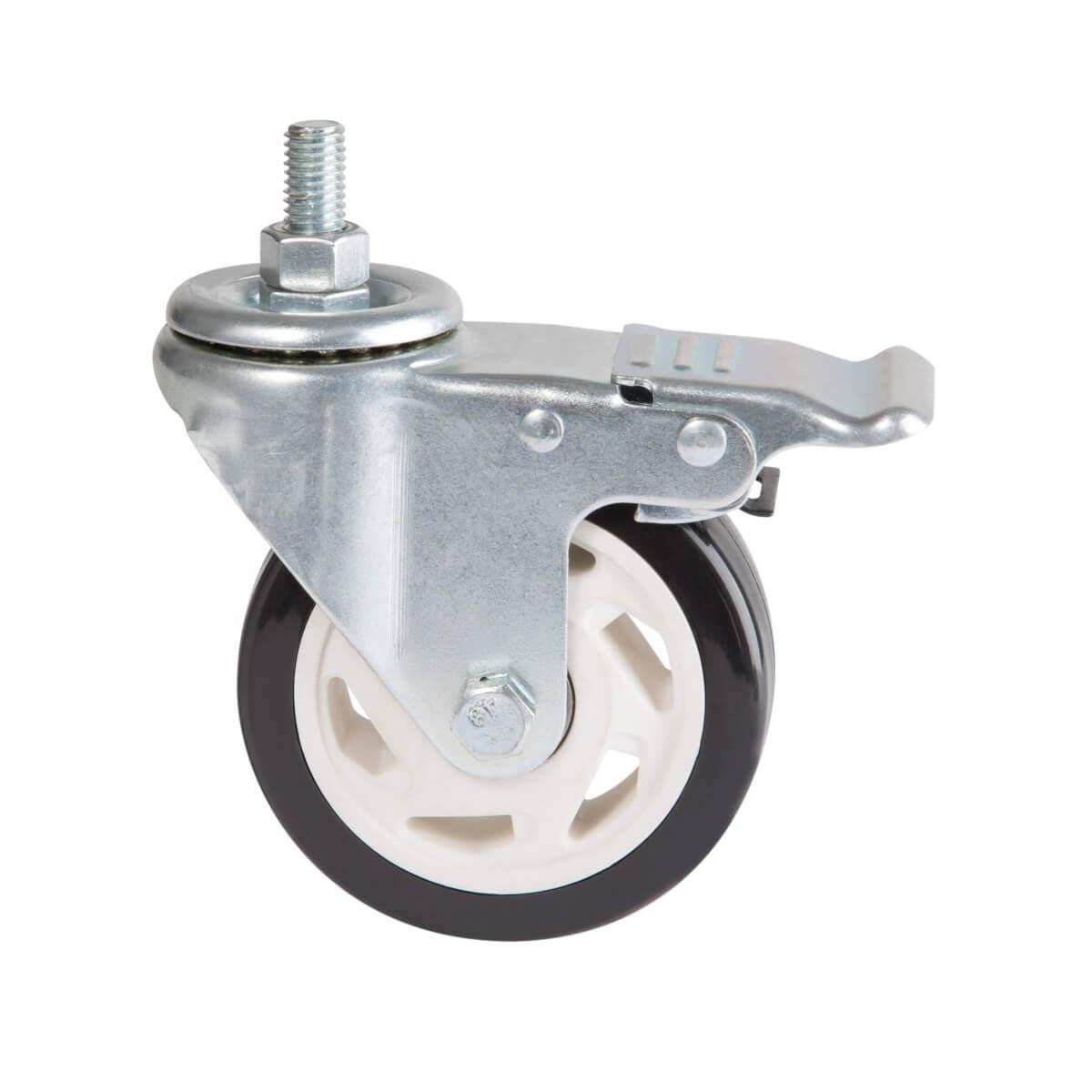 TRIPP LITE Locking Caster Kit for Rolling TV/Monitor Carts - Heavy Duty, Swivel, 4 in. Diameter, 4 Casters