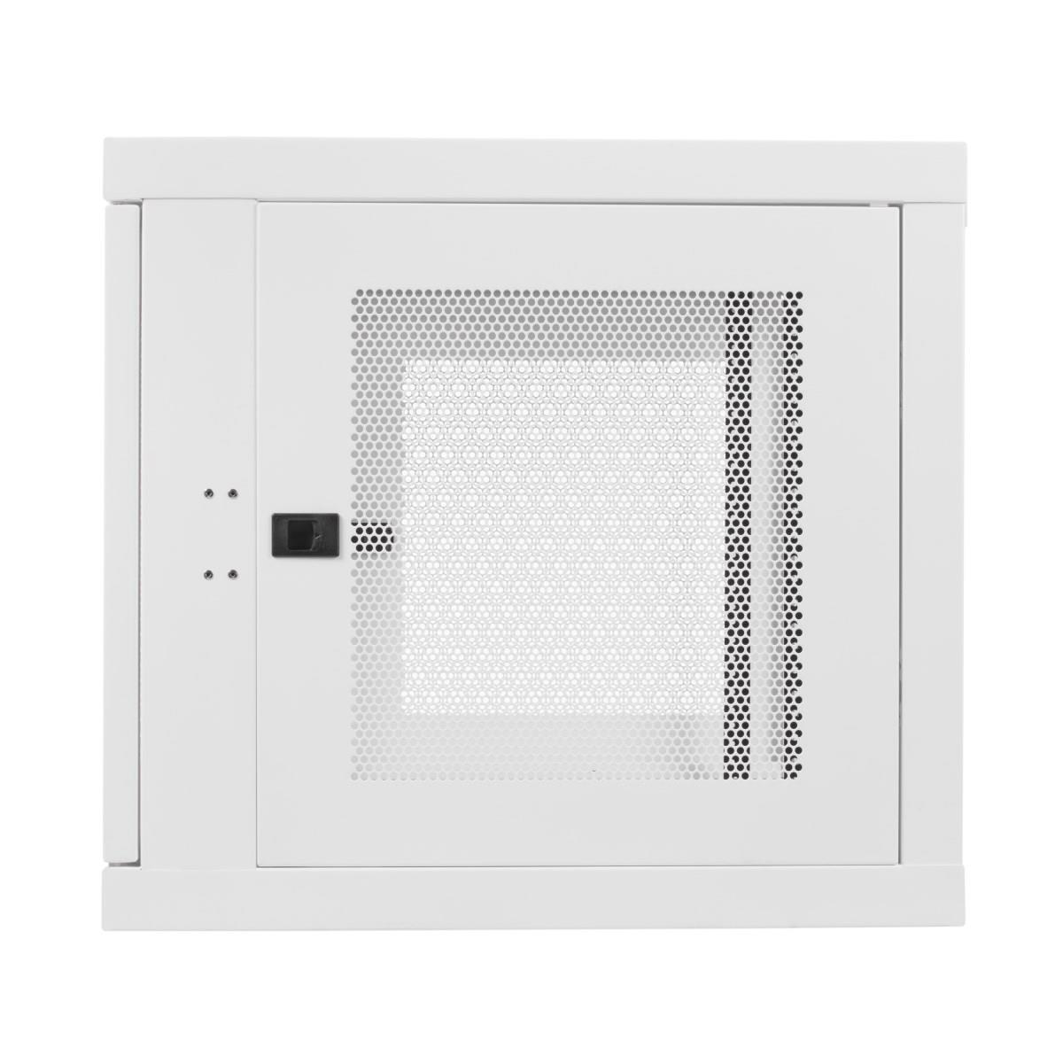 TRIPP LITE SmartRack 9U Low-Profile Switch-Depth-Plus Wall-Mount Rack Enclosure Cabinet, White