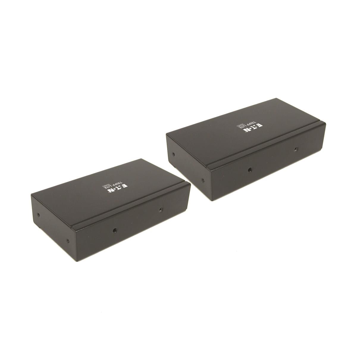 TRIPP LITE 1-Port Industrial USB over Cat5/6 Extender Kit with ESD Protection - USB 2.0, 45.7m 150 ft, Black, TAA
