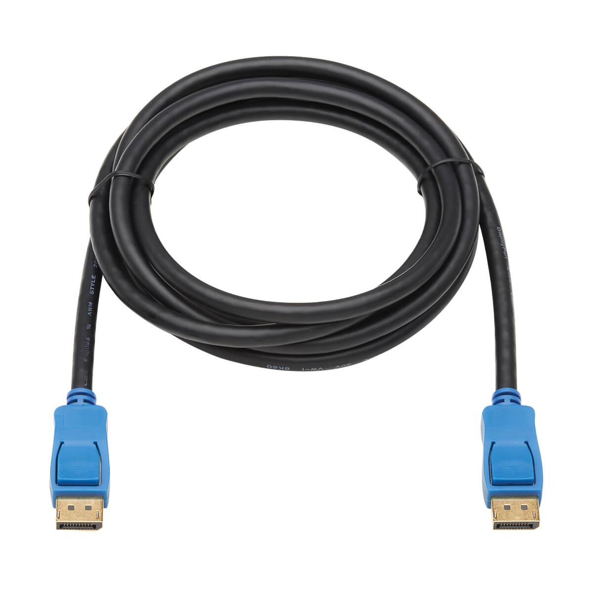 TRIPP LITE DisplayPort 1.4 Cable - 8K UHD @ 60 Hz, HDR, HBR3, HDCP 2.2, 4:4:4, BT.2020, M/M, Black 2.7m