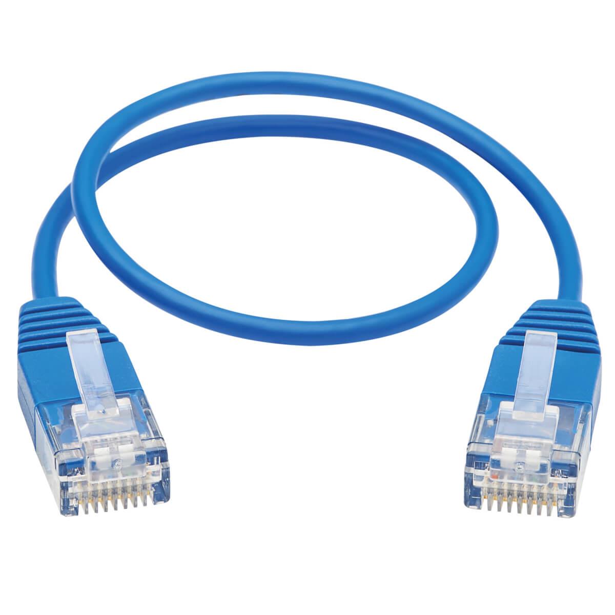 TRIPP LITE Ultra-Slim Patch cable - CAT6 - UTP - molded - 30cm - Blue
