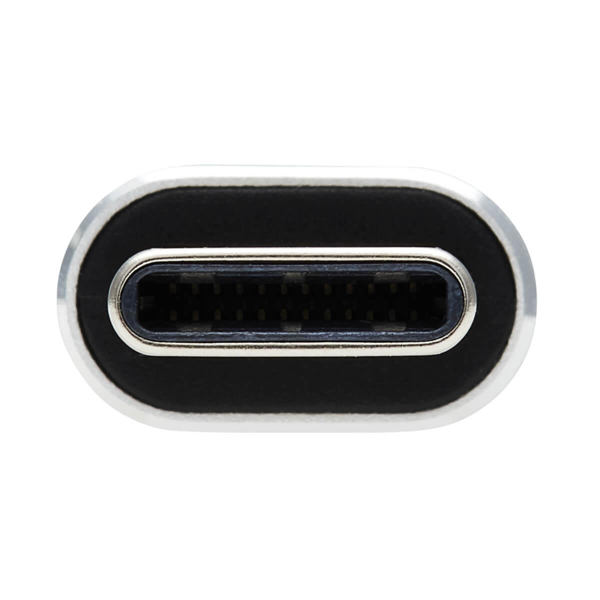 TRIPP LITE USB-C to VGA Flat Adapter Cable (M/F) - 1920 x 1200 60 Hz, Thunderbolt 3 Compatible, Black, 12.7cm 5in
