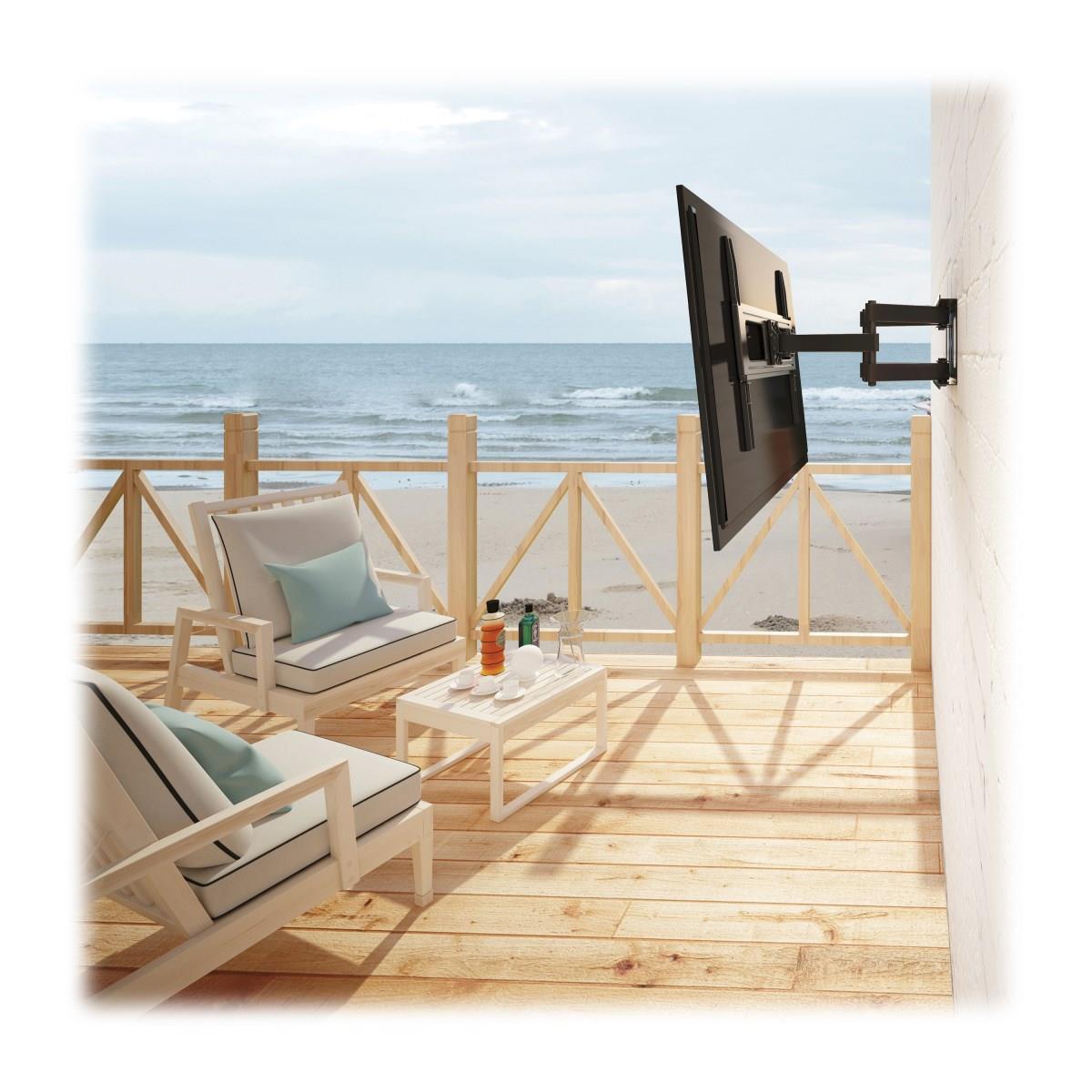 TRIPP LITE Outdoor Full-Motion TV Wall Mount with Fully Articulating Arm for 32in to 70in Flat-Screen Displays