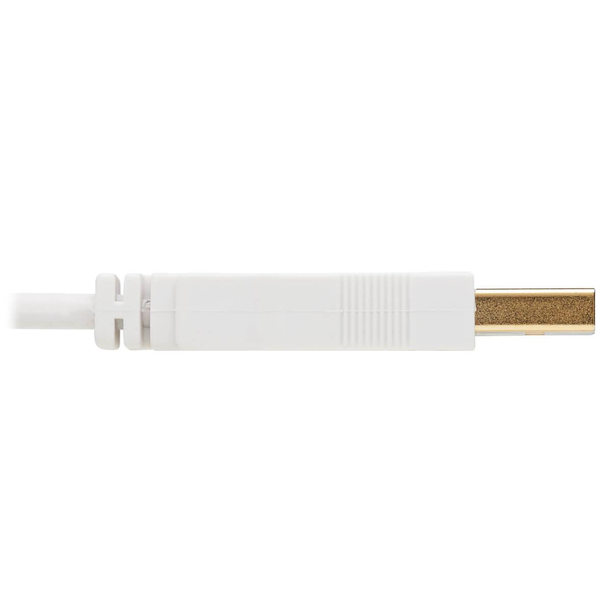 TRIPP LITE USB-A to USB Mini-B Antibacterial Cable (M/M), USB 2.0, White, 1.8m