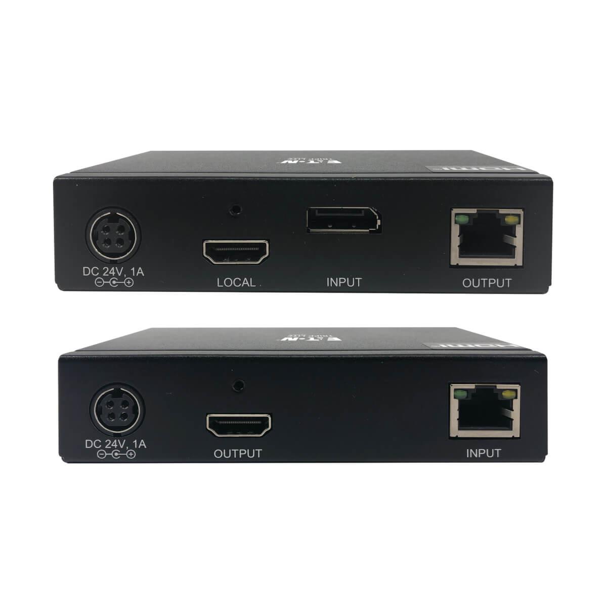 TRIPP LITE DisplayPort to HDMI over CAT6 Extender Kit with KVM Support, 4K 60Hz, 4:4:4, USB, PoC, HDCP 2.2, up to 70m TAA