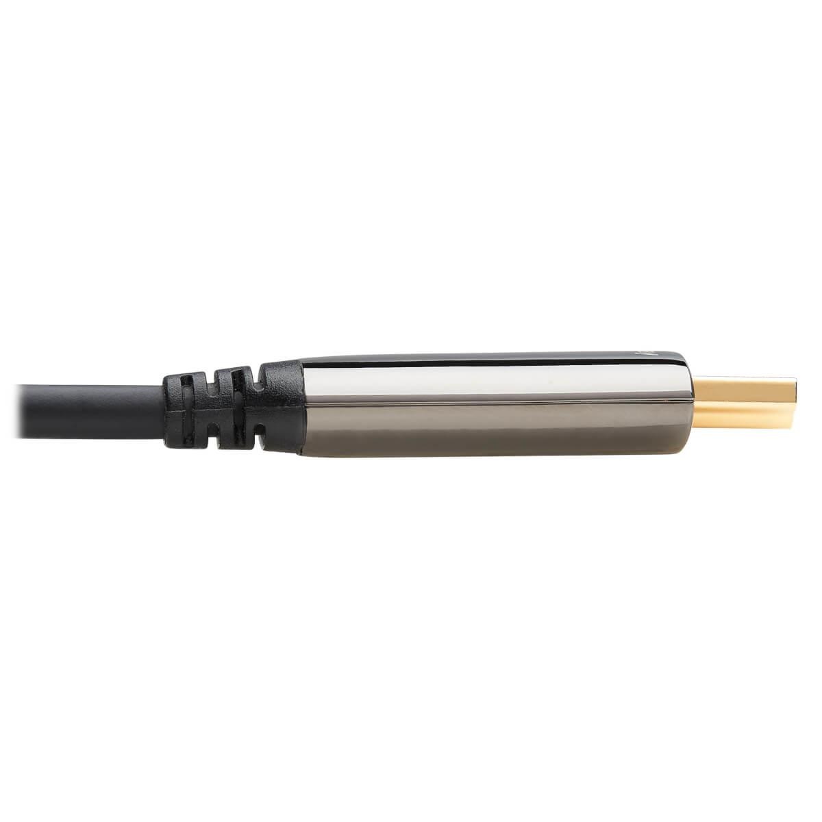 TRIPP LITE 8K HDMI Plenum-Rated Fiber Active Optical Cable (AOC) - 8K UHD @ 60 Hz HDR M/M Black 10m