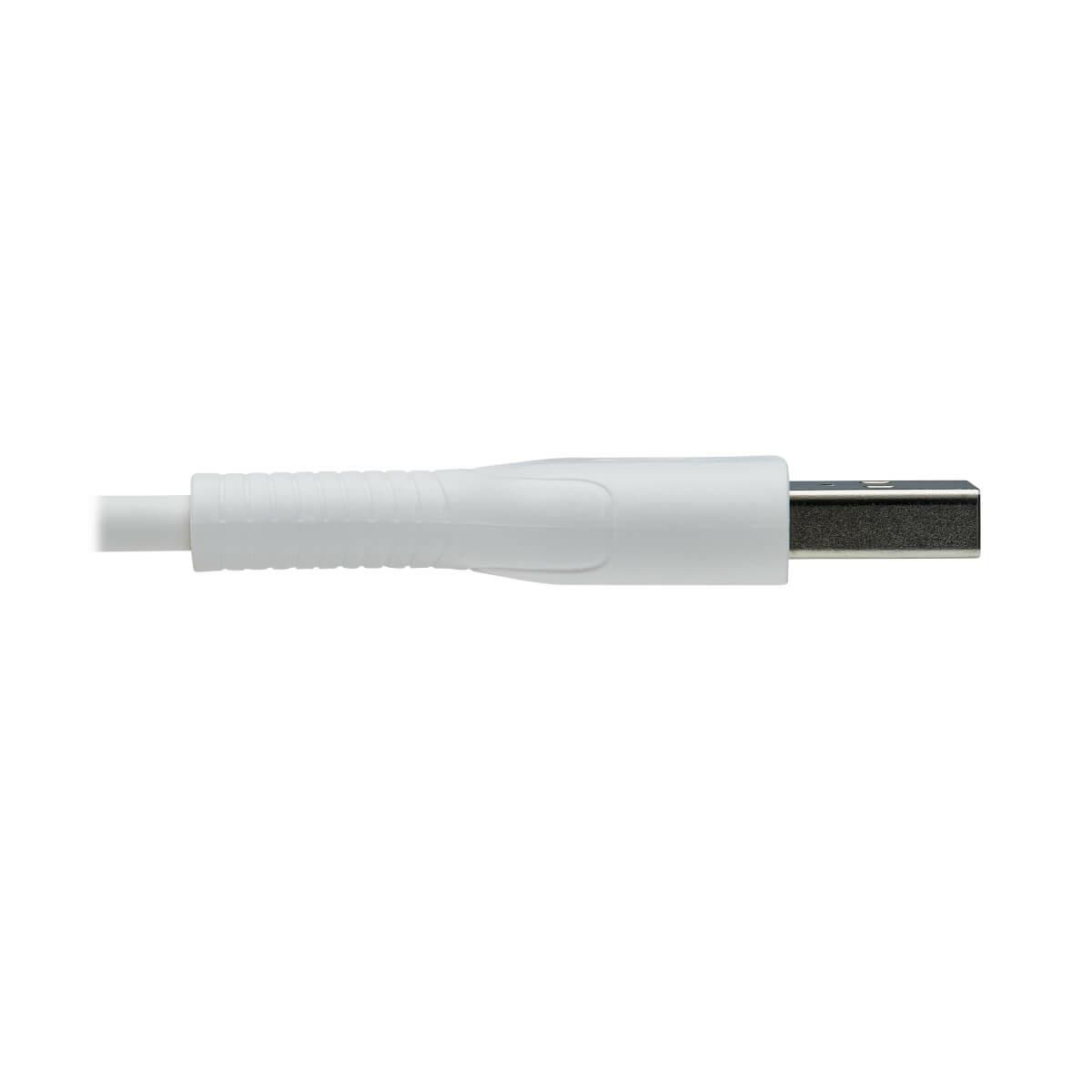 TRIPP LITE Safe-IT USB-A to Lightning Sync/Charge Antibacterial Cable (M/M), MFi Certified, White, 1m