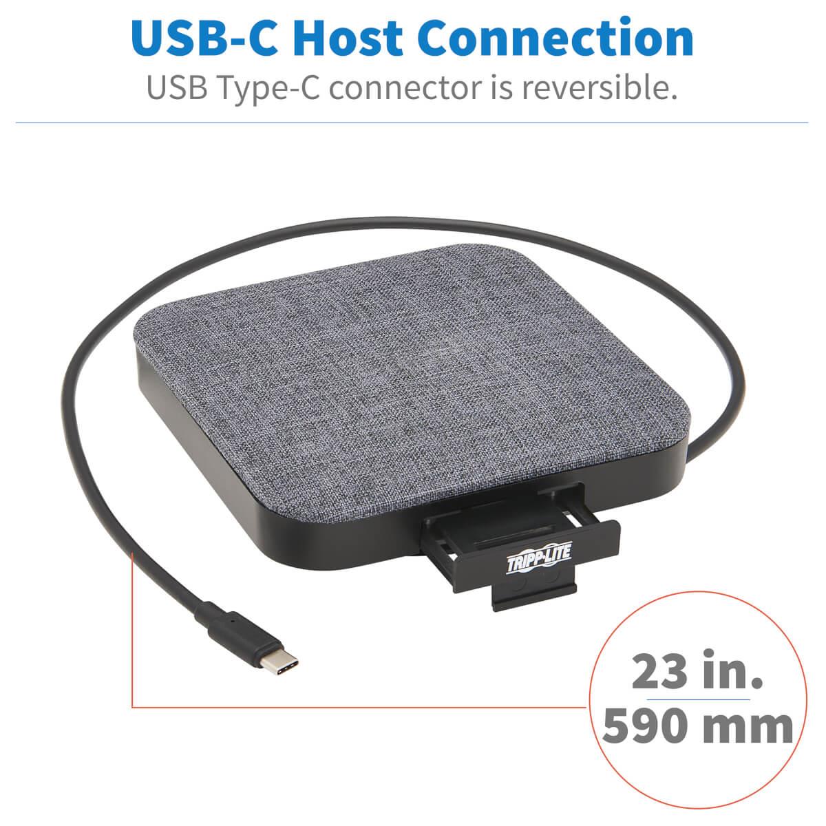 TRIPP LITE Docking Station USB-c - Hdmi / 2x USB-a / USB C / 7-pin SATA ( - 100w Power Delivery - Grey