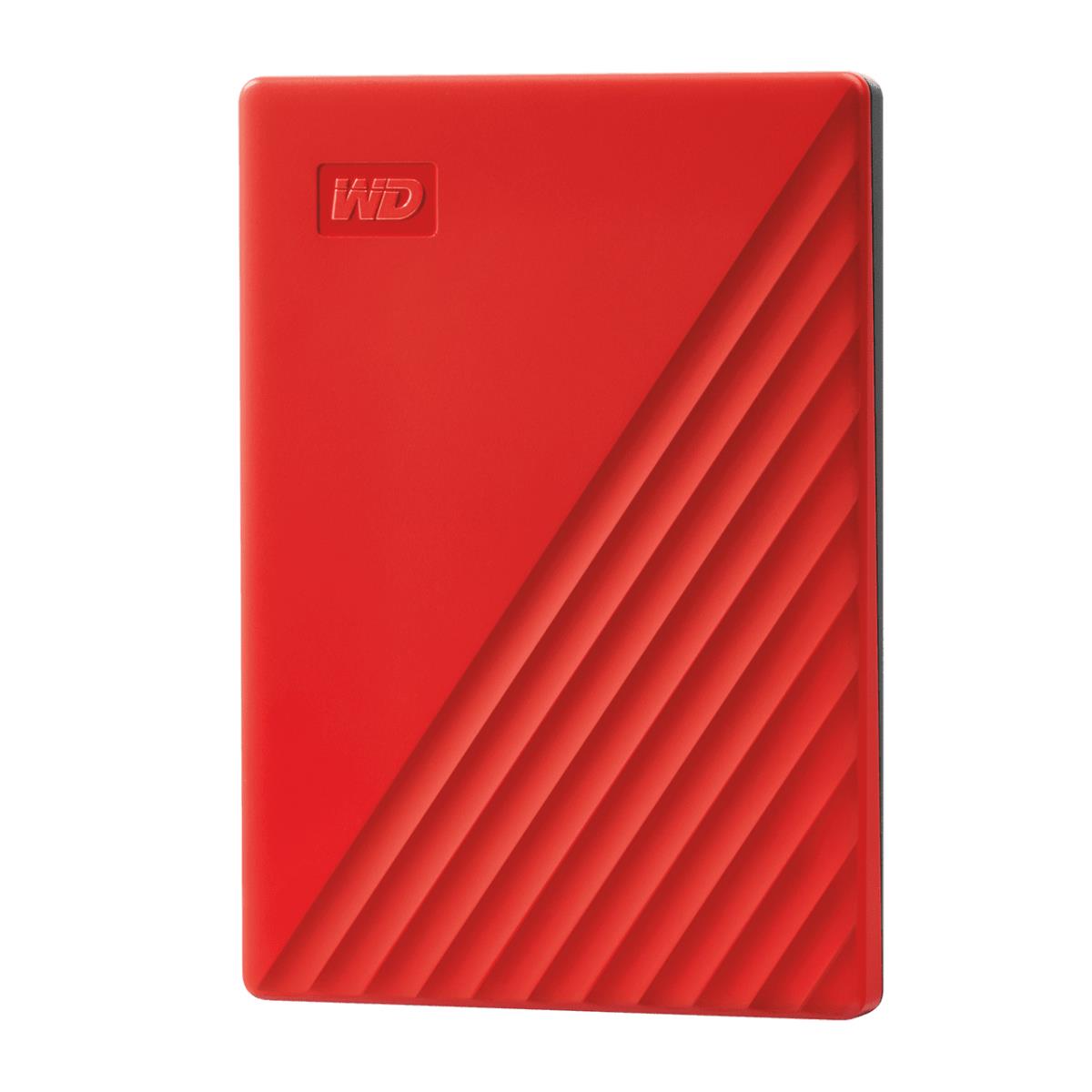 Hard Drive - My Passport - 4TB - USB-A/C 3.2 Gen 1 - Red