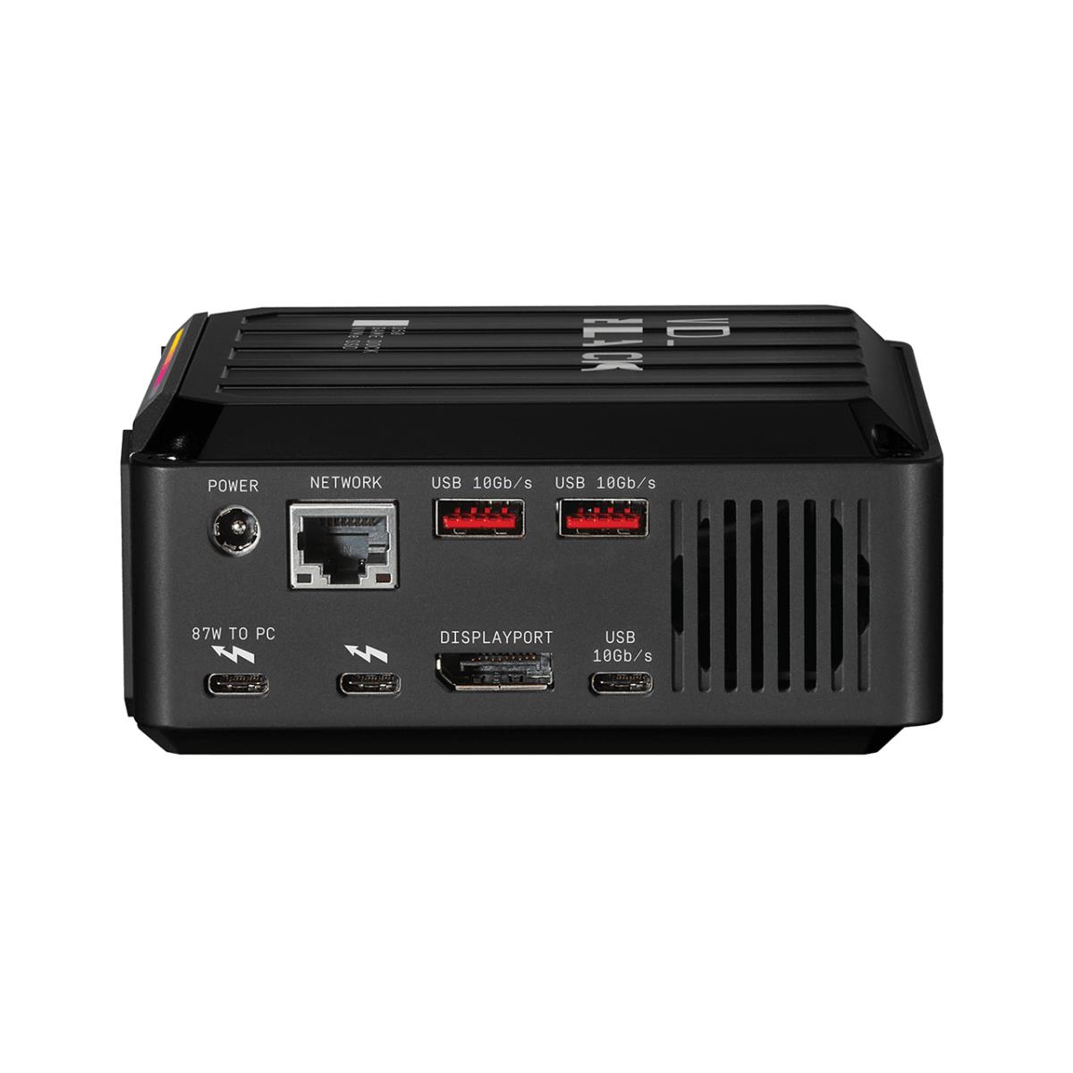 WD_BLACK D50 Game Dock Thunderbolt  3 - 2x Thunderbolt 3 / DP / 2x USB-C / 3x USB-A / Audio In-Out/ GBE - 1TB NVMe SSD