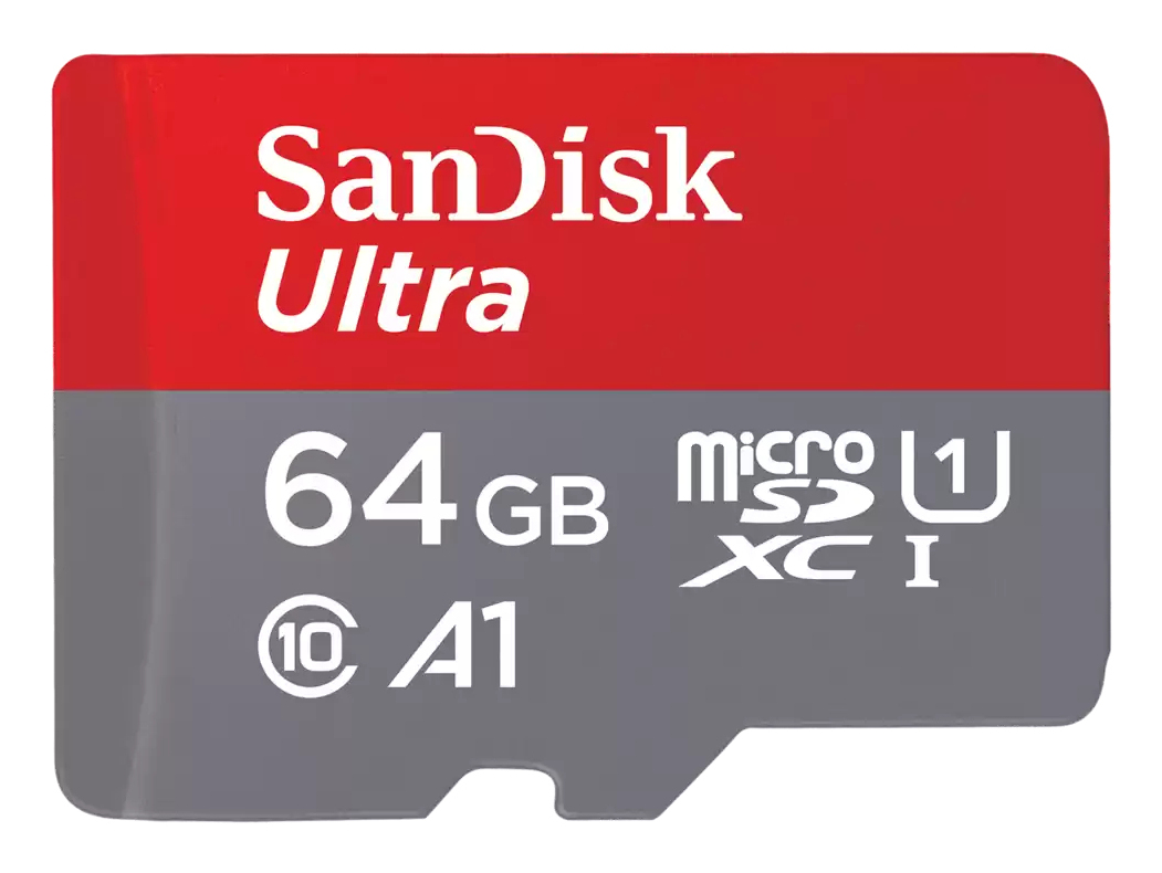 SanDisk Ultra micro SDXC 64GB plus SD Adapter 140MB/s A1 Class 10 UHS-I - 2pk