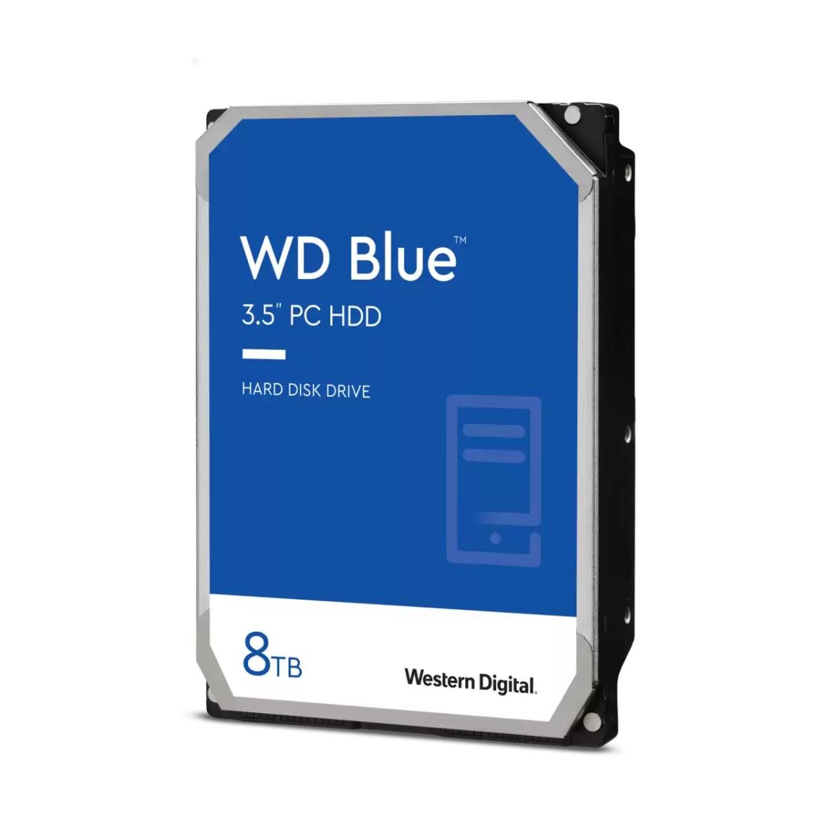 Hard Drive - Wd Blue WD80EAAZ - 8TB - SATA 6gb/s - 3.5in - 5640rpm - 256MB - CMR