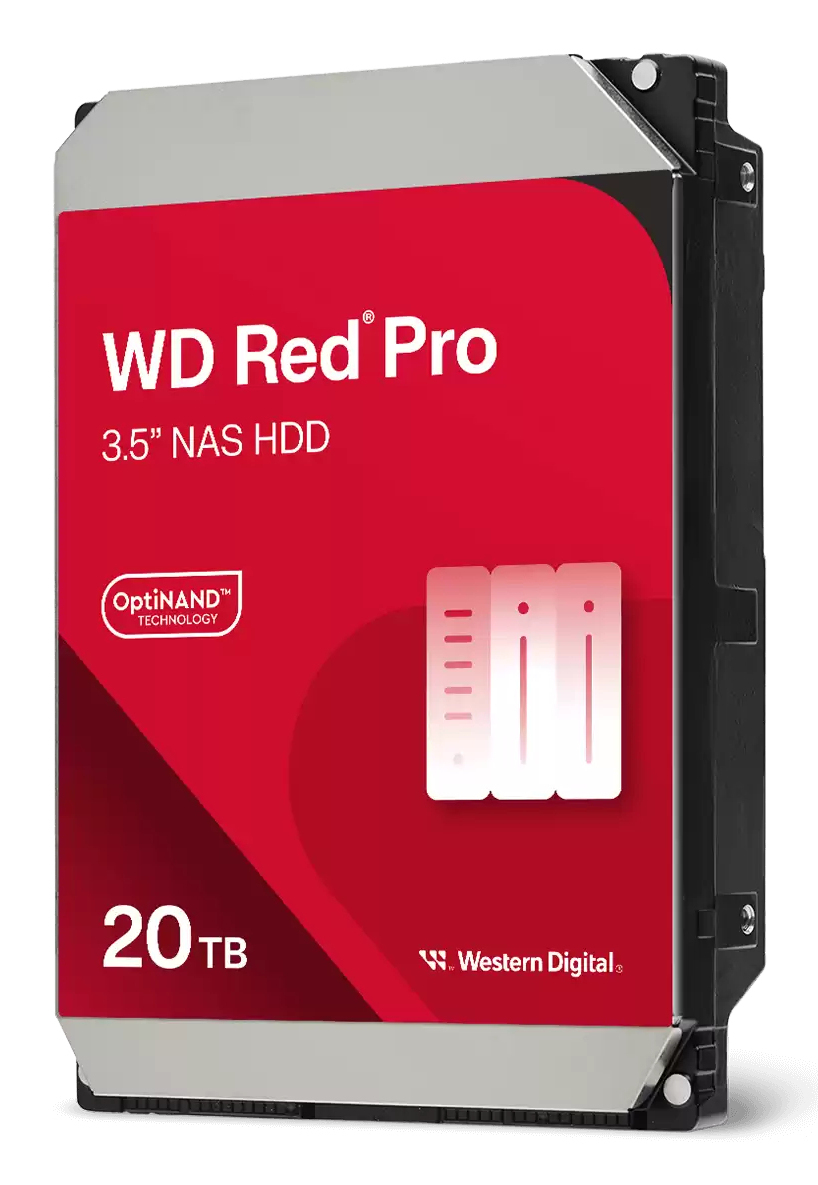 Hard Drive - WD Red Pro WD202KFGX - 20TB - SATA 6Gb/s - 3.5in - 7200rpm - 512MB Buffer