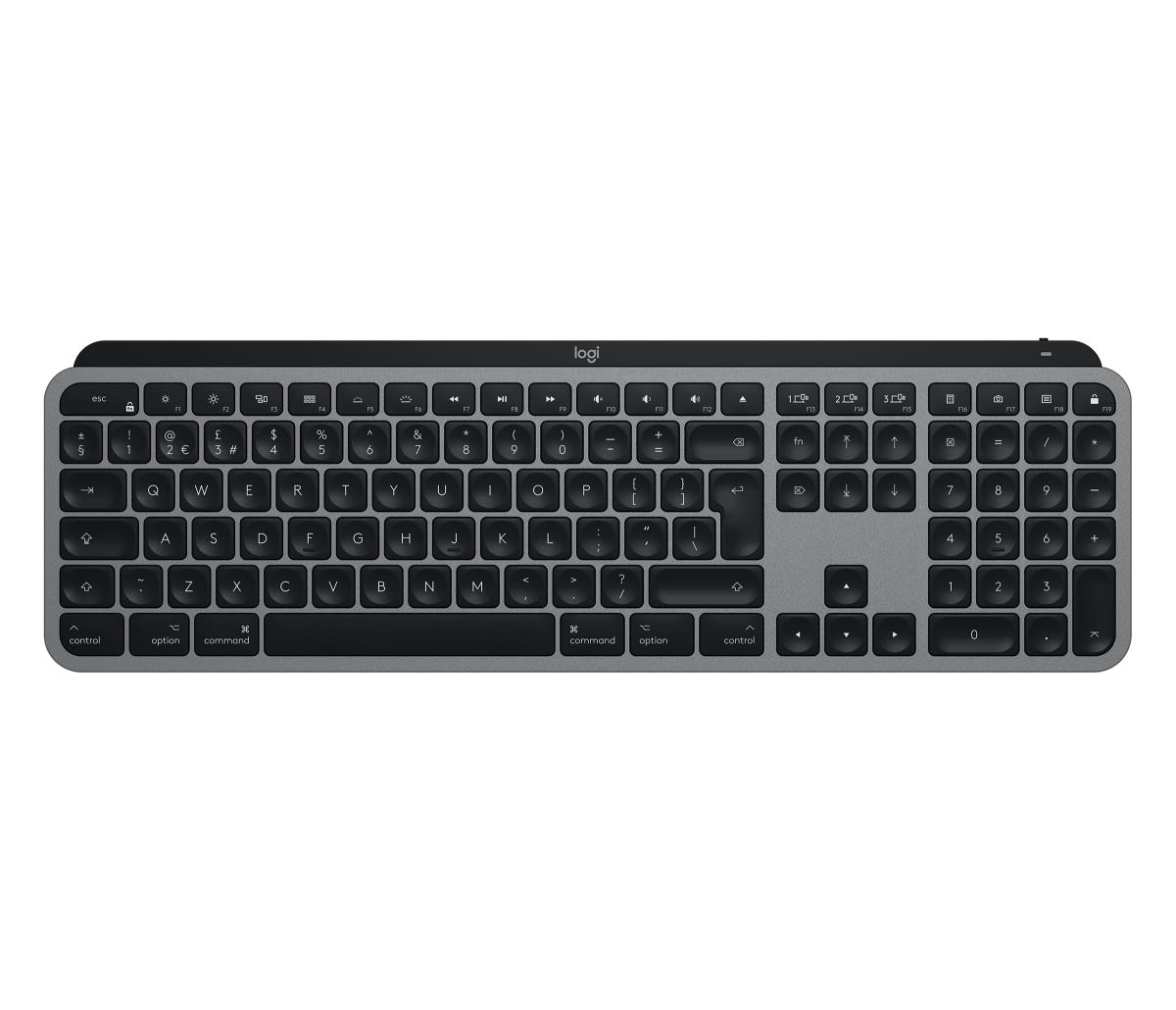 MX Keys for Mac Advanced Wireless Illuminated Keyboard - SPACE GREY - UK - EMEA