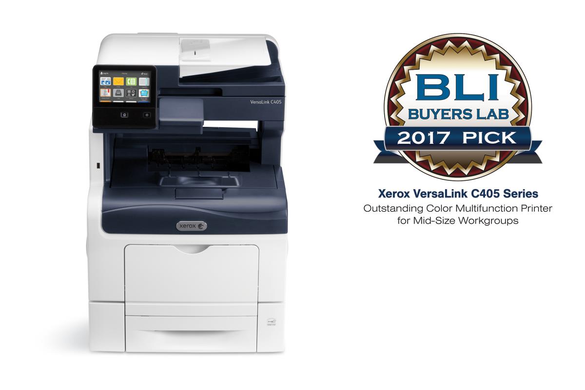 VersaLink C405V_DN Copy/Print/Scan/Fax A4 Colour/Blk: 35ppm Duplex Sold PS3 PCL5e/6 2 Trays 700 Shts