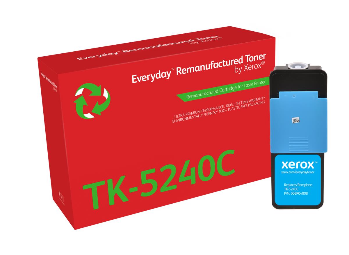 Everyday Remanufactured Compatible Toner Cartridge - Kyocera TK-5240G - Standard Yield - 3000 Pages - Cyan