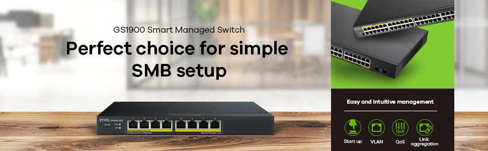 Gs1900 8 - Gbe Smart Managed Switch - 8 Port