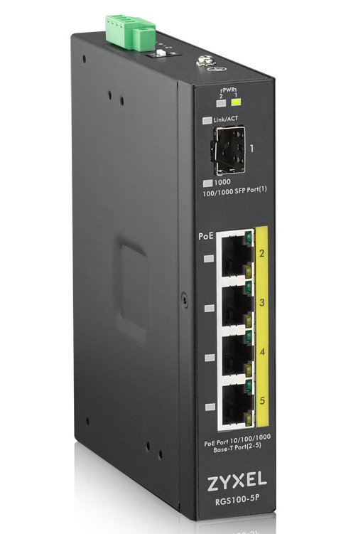 Rgs100 5p - Gbe Unmanaged Poe+ Switch - 5 Port