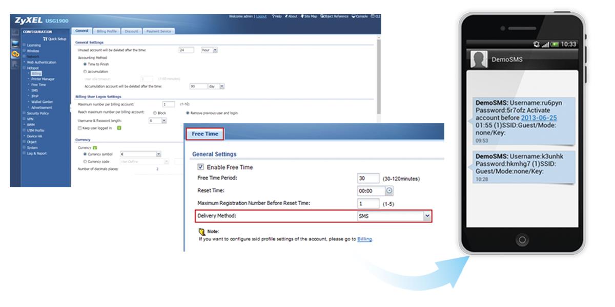 E-icard Hotspot Management - 1 Year For Usg110 To Usg1900
