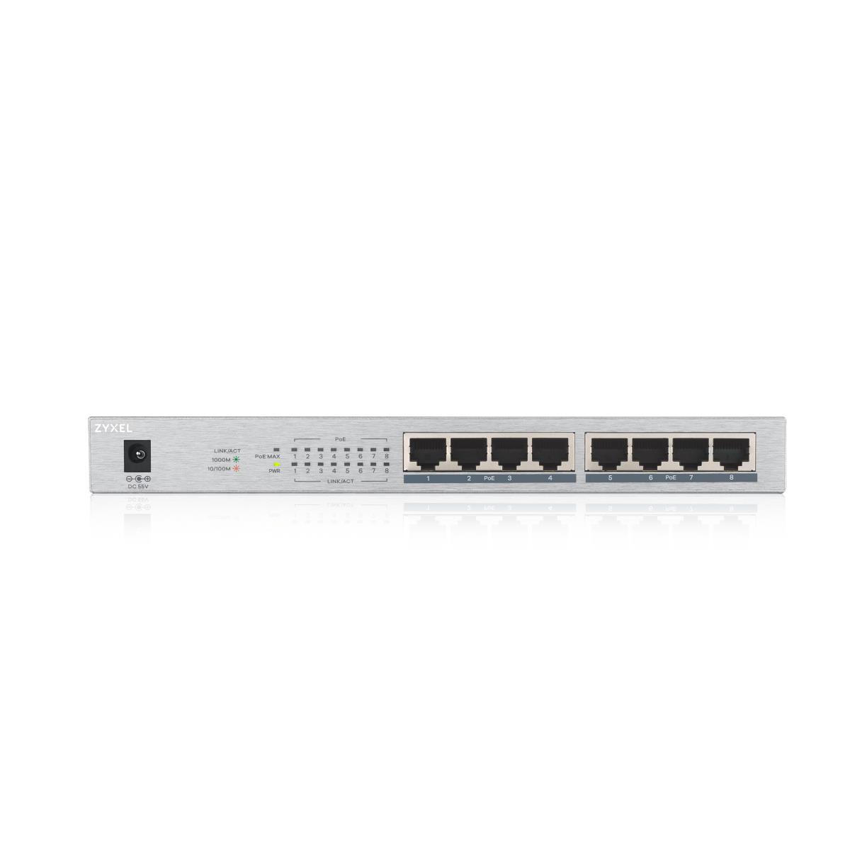 Gs1008hp - Gbe Unmanaged Poe+ Switch - 8 Port