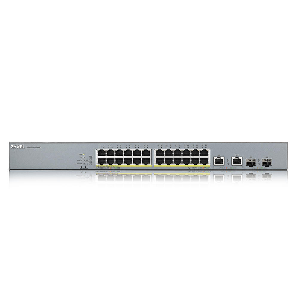 Gs1350-26hp - Smart Managed Switch For Surveillance - 26 Port - Cctv Poe
