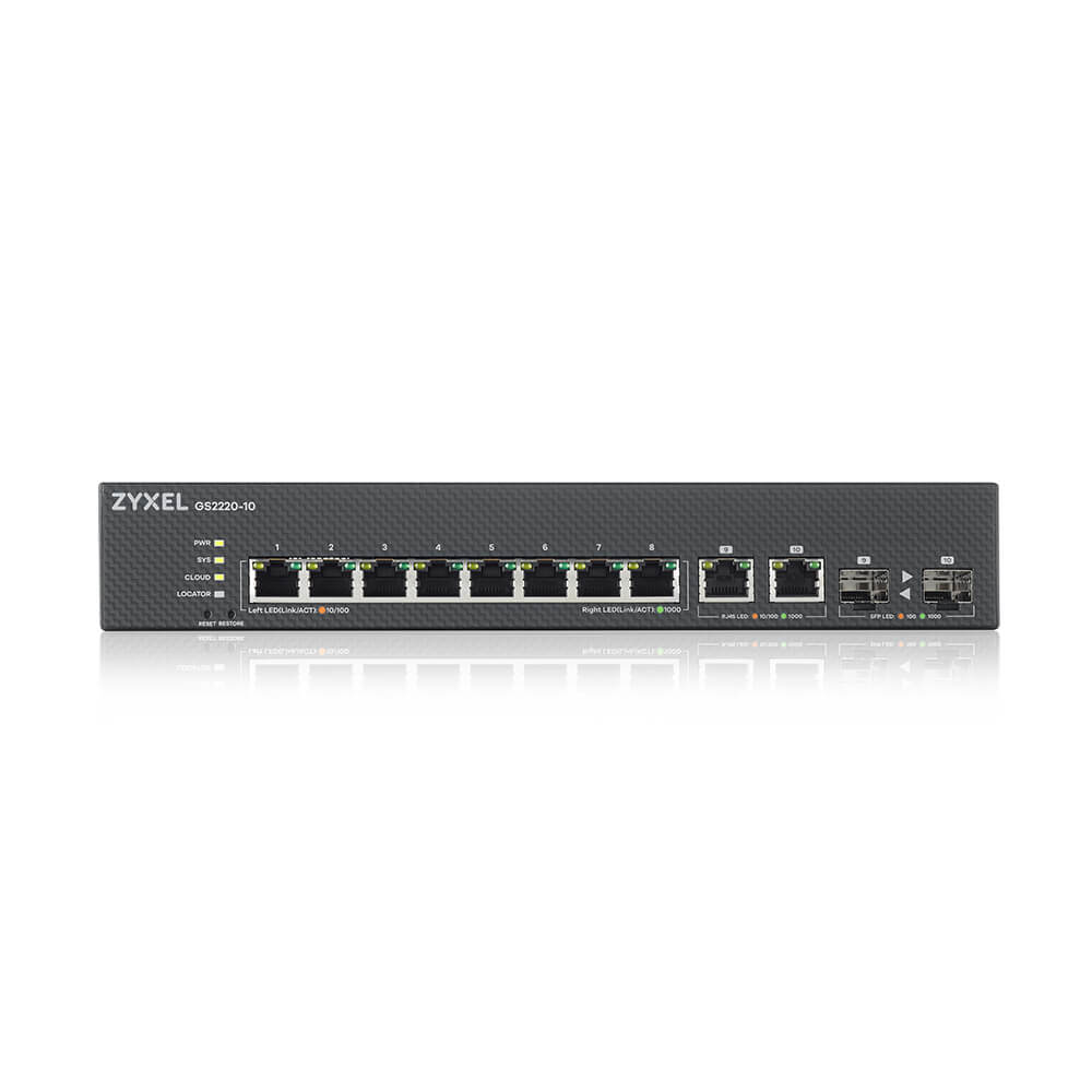 Gs2220 10 - Gbe L2 Managed Switch - 10 Total Ports
