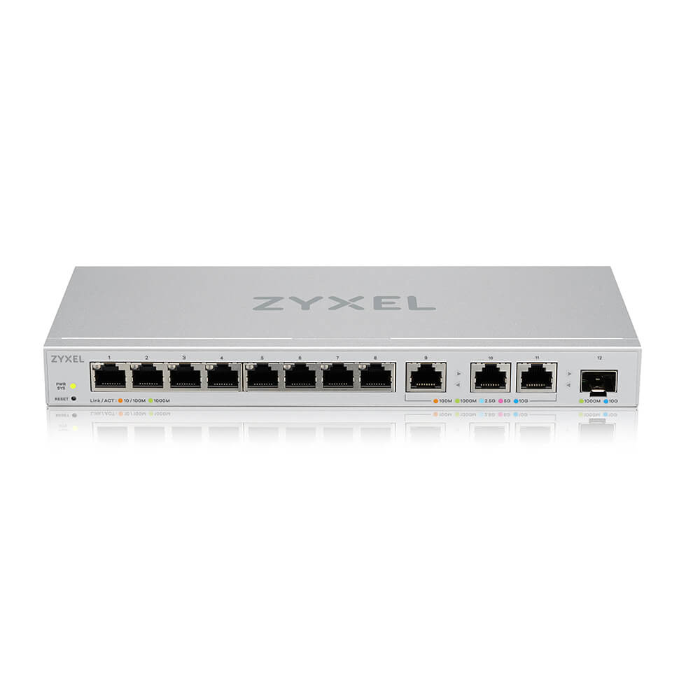 Xgs1250 12 - 12port Managed Switch With 8x 10/100/1000 + 3x 100/1000/2.5g/5g/10gbase-t + 1x Sfp+