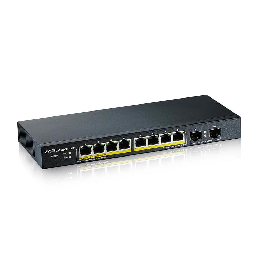 Gs1900 10hp V2 - Gbe Smart Managed Switch Poe+ - 10 Port