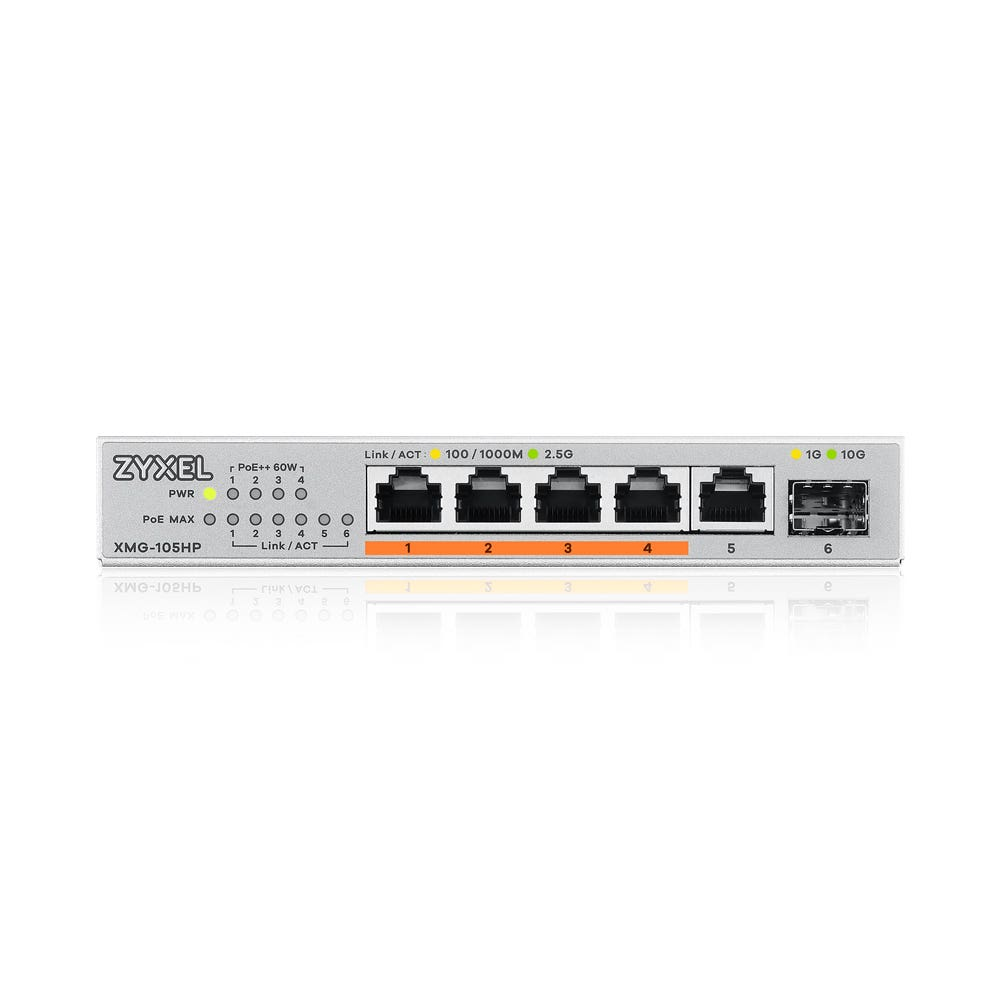 Xmg105hp - 5ports Poe+ Desktop Multigig Unmanaged Switch