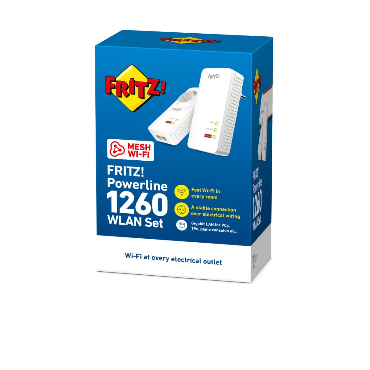 FRITZ! Powerline 1260E WLAN Set Edition International