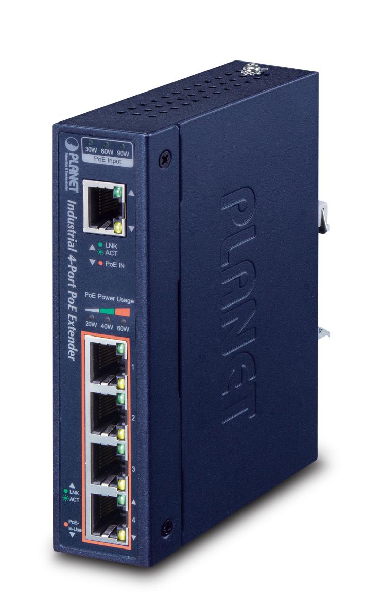 Ip30 Industrial 1-port 60w Ultra Poe To 4-port
