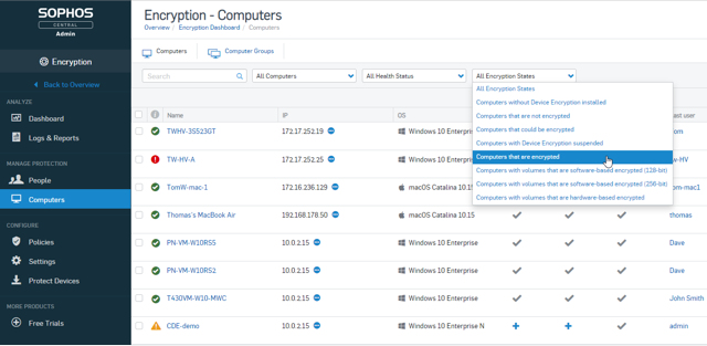 Central Device Encryption - Subscription 1 User/ 1-9 Lic - 1 Year Renewal