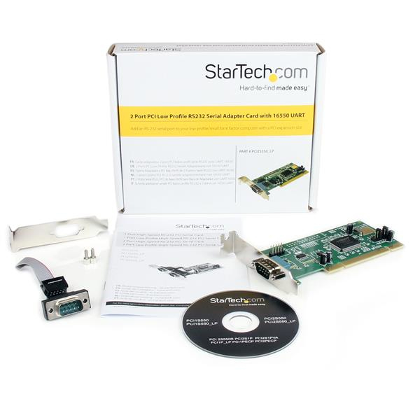 I/o Card  PCI  2-port 16c550 Low Profile Serial