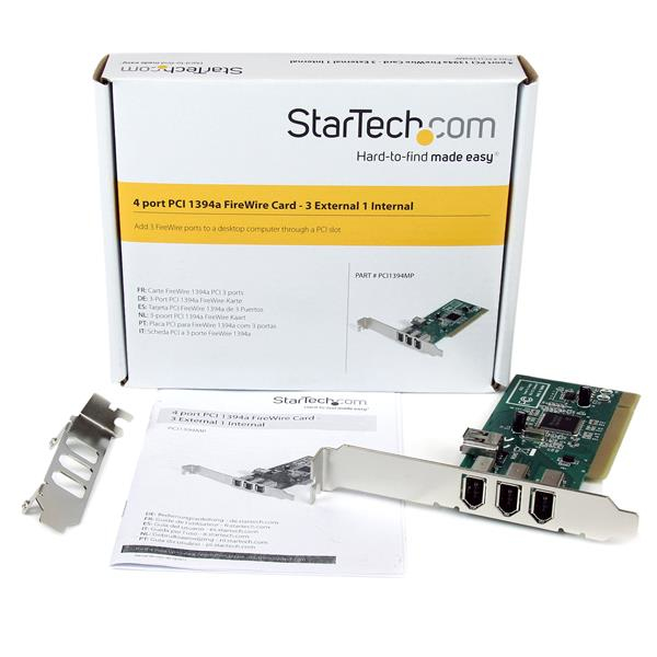 Firewire Card Ieee-1394 3-port PCI Mac/ Pc