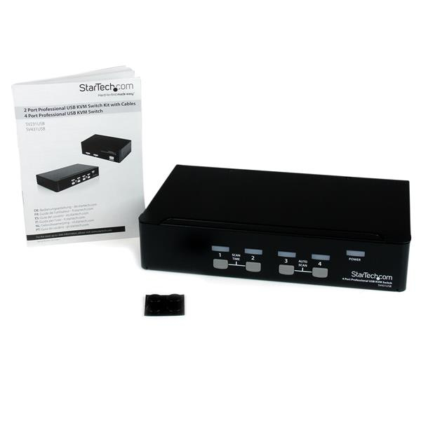 KVM Switch With Hub 4 Port Professional Vga USB