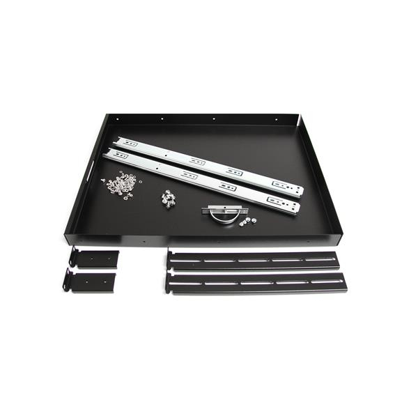 Deep Sliding Server Rack Cabinet Shelf 22in Black