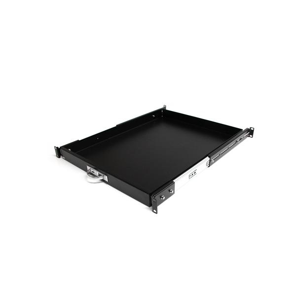 Deep Sliding Server Rack Cabinet Shelf 22in Black