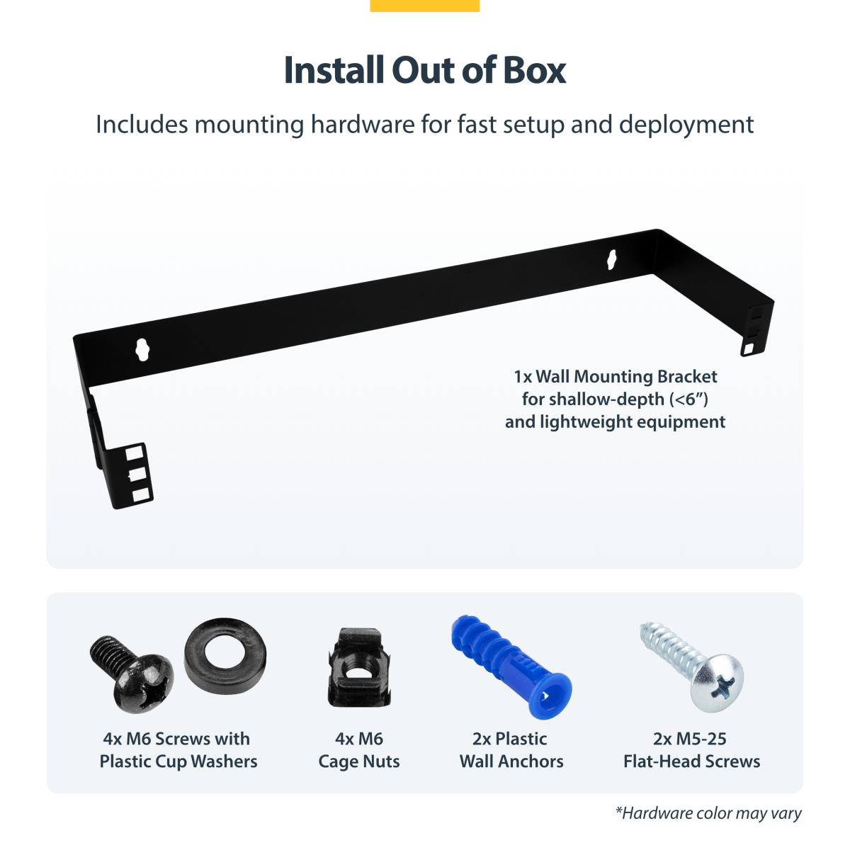 Wallmount Bracket 1u 19 Inch Hinged