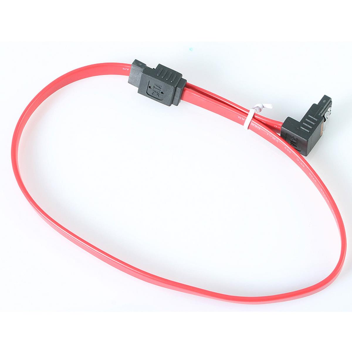 Latching SATA Cable - 1 Right Angle M/m 45cm