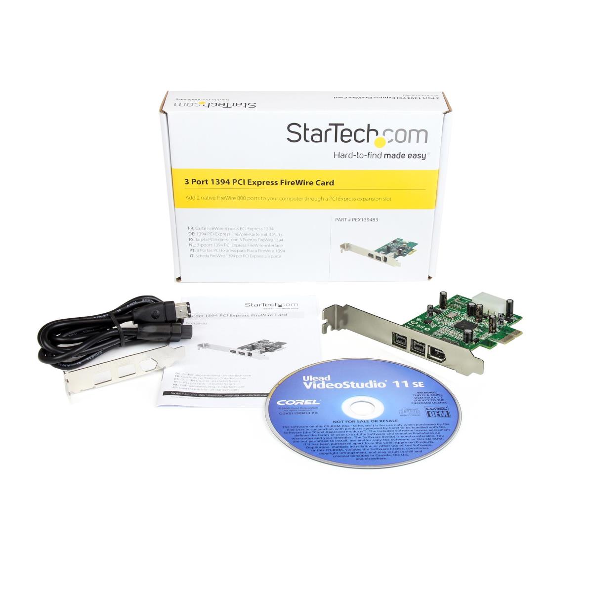 Firewire Card Adapter 3 Port 2b 1a 1394 Pci-e