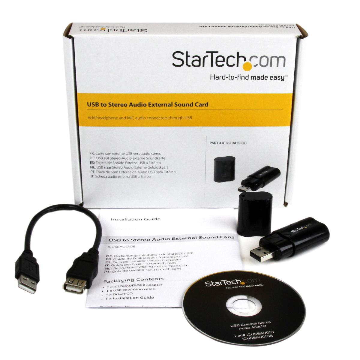 USB 2.0 To Audio Adapter - Black